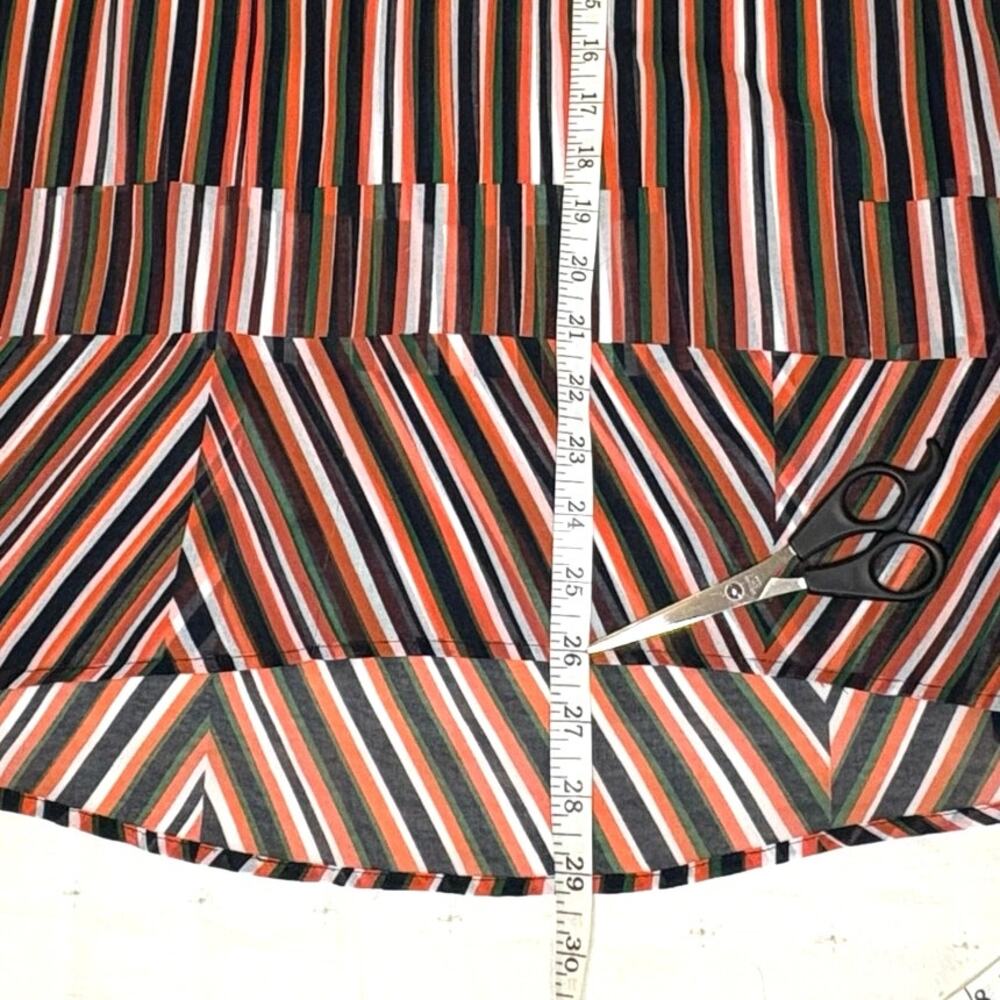 CAbi Women’s S Striped Chiffon Balloon Sleeve Blouse - Picture 11 of 15